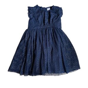 Carter's Navy Blue Dress with White Dots
